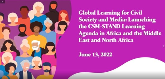 CSM-STAND Learning Agenda Launch Conversation with Partners in Africa and the Middle East
